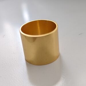 Thick Flat Gold Ring